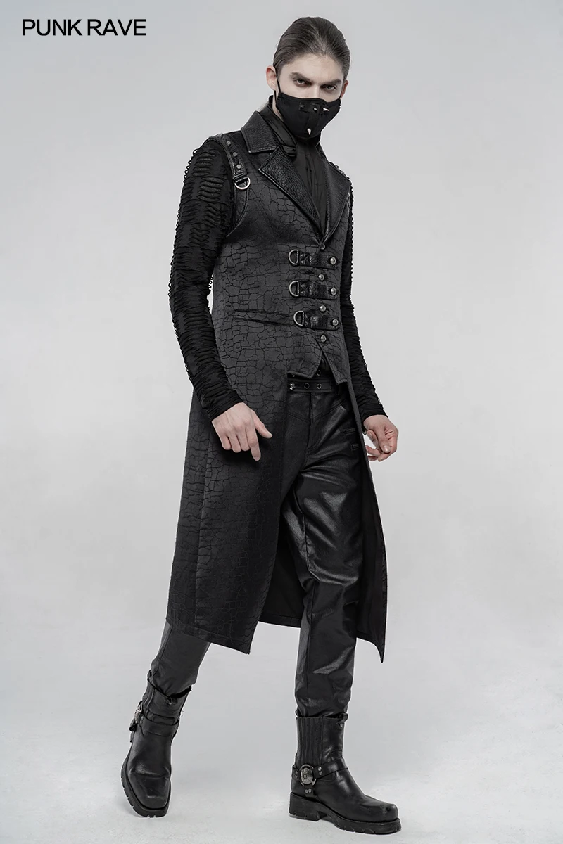 

Punk mid-length vest Punk Rave WY-1254MJM