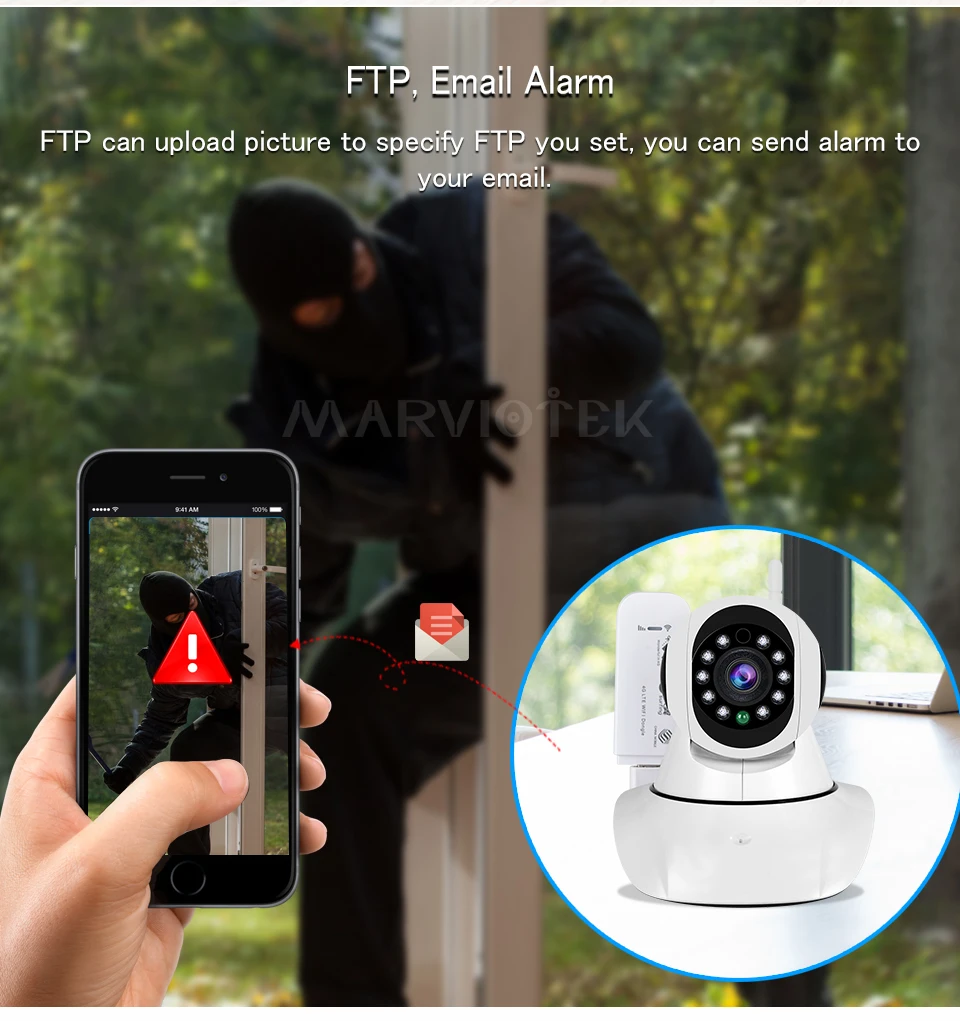 Беспроводная ip-камера 720 P, Wi-Fi, с сигнализацией, wifi, камера видеонаблюдения, 360 градусов, поворот наклона, 4G, LTE, FDD, камера видеонаблюдения, 3G, слот для sim-карты
