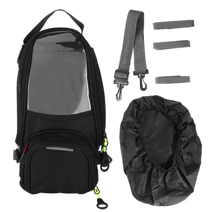 Motorcycle Waterproof Fuel Tank Bag Magnet Navigation Saddlebag Large Transparent Window Backpack | Автомобили и мотоциклы