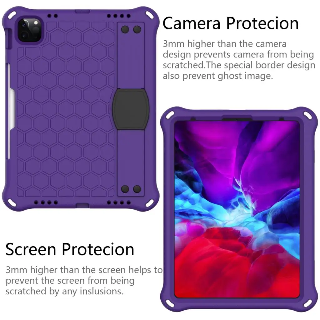 

Ipad 10.2 2019 Air 4 3 10.9 Pro 11 Hand Strap Kids Safe Eva Case Cover Ipad Air 1 2 9.7 2017 2018 Ipad Mini 1 3 4 5 shell