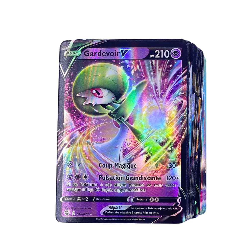 

New50-300Pcs French Version Pokemon Card Featuring 300 Pcs 100 Tag Team 200 Gx 150 V VMAX 20 EX 20MEGA