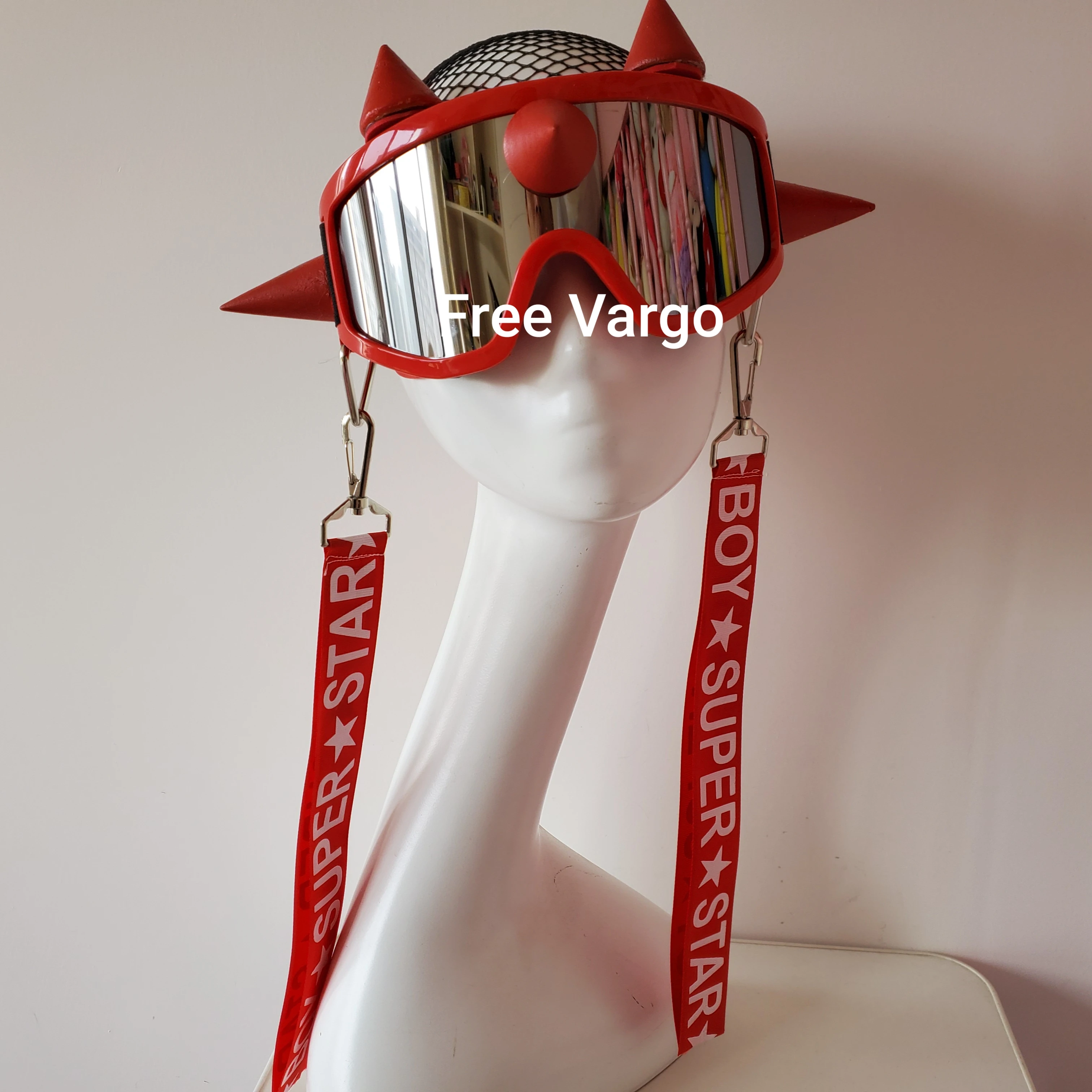 Голографические очки &quotгорящий человек&quot для ночного клуба шипы в стиле панк