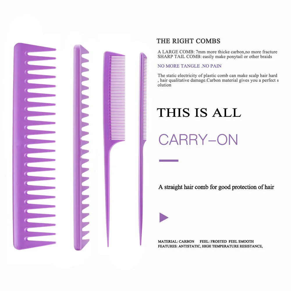 4 шт./компл. скользящая по массаж головы Расческа Щетка для волос Для женщин