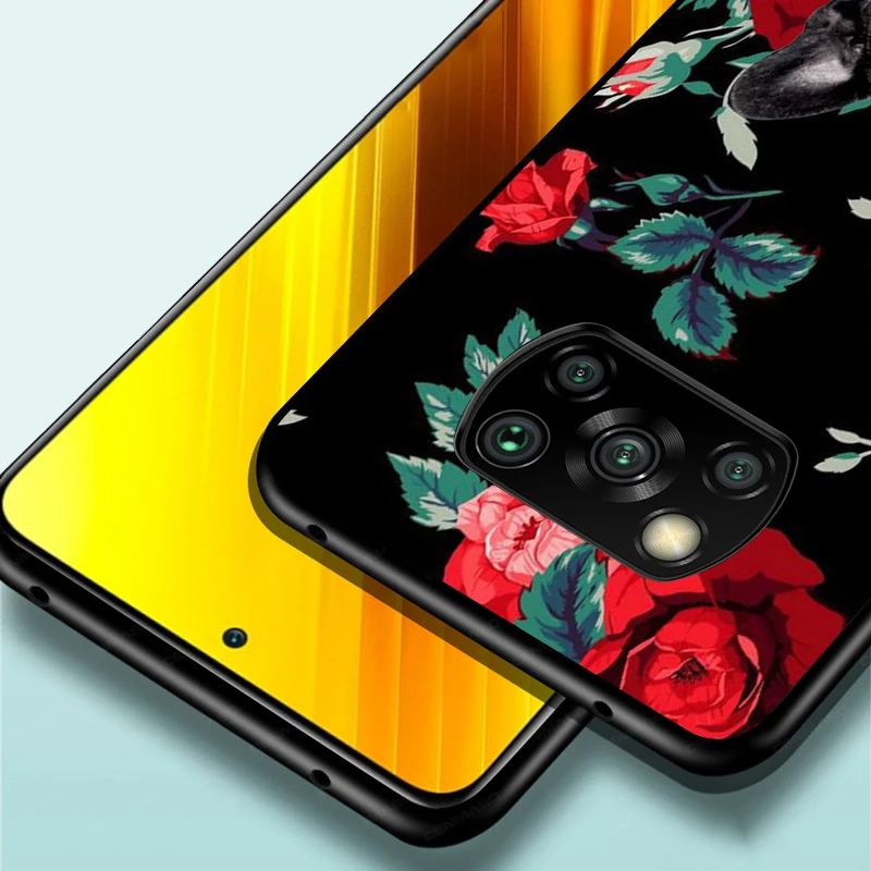 

Black TPU Soft Silicone Cover Cute French Dog for Xiaomi Mi Note 10T 10 Ultra 9T 9 8 Pro Lite SE 5G Phone Case