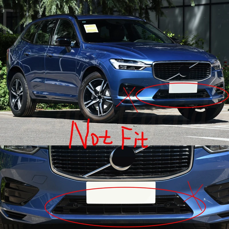 Стайлинг автомобиля 3 шт. для Volvo XC60 XC 60 2018-2020 ABS хромированный передний бампер