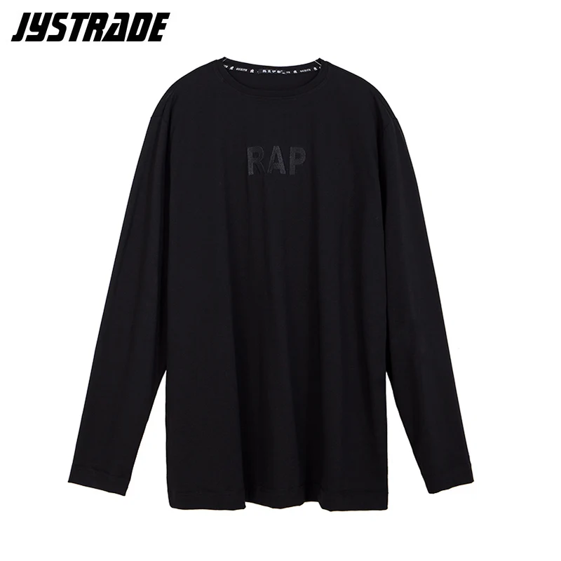 Мужские футболки с длинным рукавом большие размеры простая черная футболка