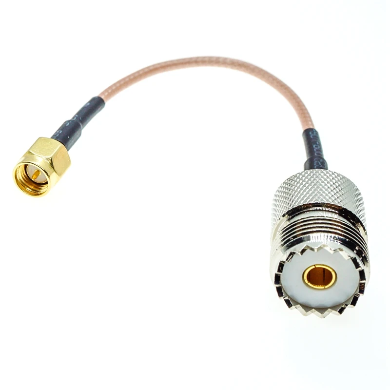 

SMA Male к UHF Female SO239 RF Coax гибкий соединительный кабель RG316