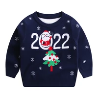 christmas sweater boy winter pullover children new year knitted clothes tops autumn warm for baby toddlers