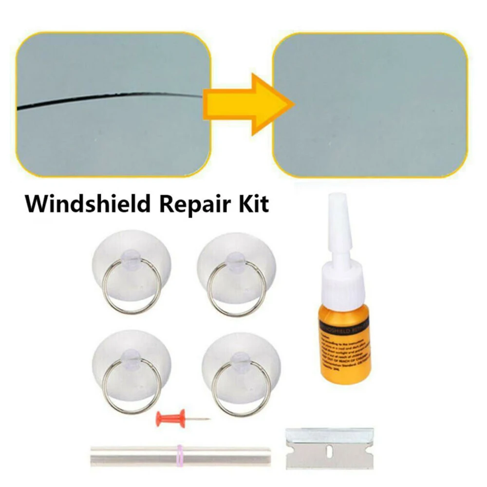 Car Window Glass Repair Fluid Kit Windshield DIY Scratch Crack Restore Tool Easy To Use - Takes Only Minutes | Автомобили и