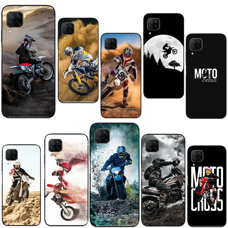 Мотоциклетный спортивный чехол Moto Cross для телефона Huawei P40 P20 P30 Pro Mate 20 Lite Nova 5T P Smart