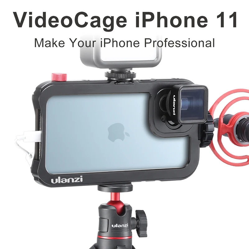 Ulanzi iPhone 11/iPhone 11 Pro/iPhone Pro Max металлическая видео клетка защитный чехол для
