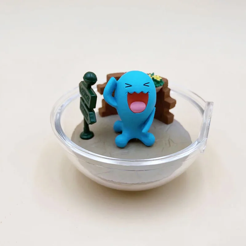 6 шт./компл. аниме прозрачный шар с воббуфетом Mew Treecko Magnemite Entei bellosom Pikachus Pokemones