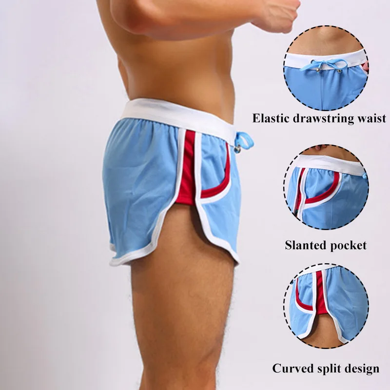 Мужские пляжные шорты Sfit летние плавательные быстросохнущие дышащие свободные с