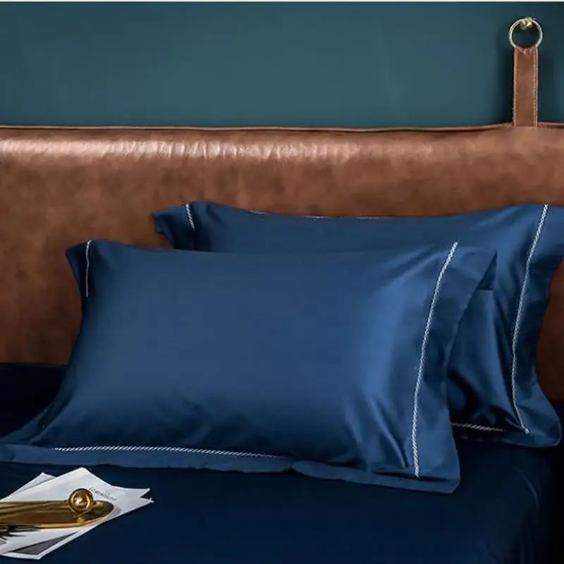 

60 хлопковый высококачественный сатиновый длинный степлер, Хлопковый чехол для подушки, Хлопковый чехол для одного студента, чехол для поду...