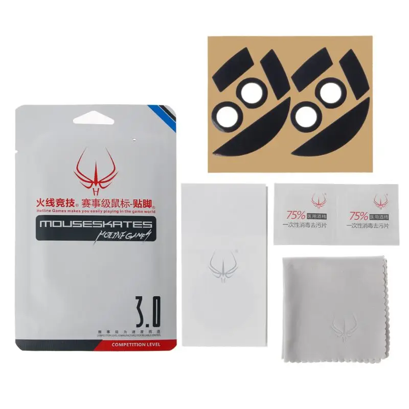 

2 компл./упак. оригинальные горячие линии игры уровень соревнований мышь коньки Gildes для Razer Mamba 5G / Mamba 2015 Chroma 5G/