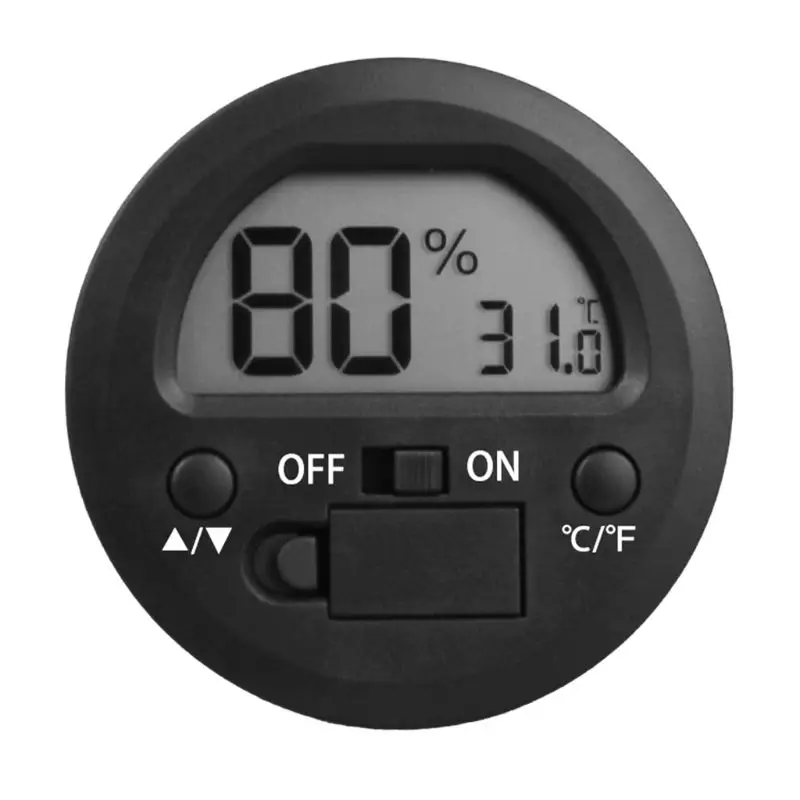 

Mini Digital LCD Embedded Temperature Humidity Indoor Room Thermometer Hygrometer Sensor for Pet Reptile Box