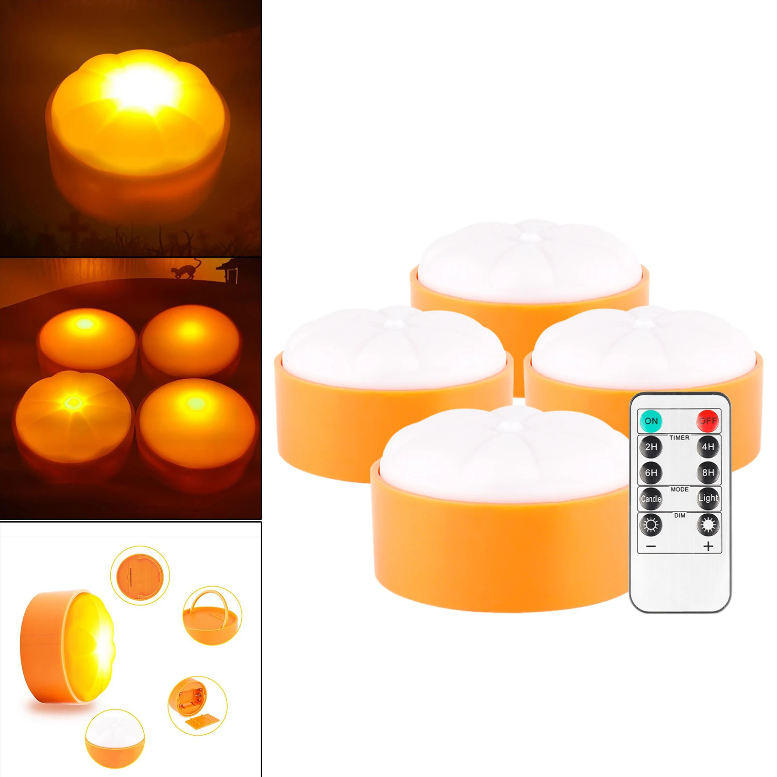 

Adjustable Remote Control LED Light Pumpkin Lamp