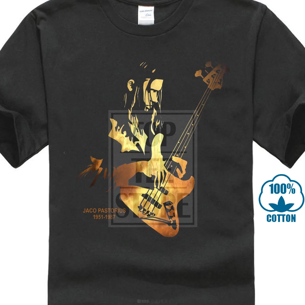 Jaco Pastorius Мужская черная футболка Размер M 5Xl 020121|Мужские футболки| |