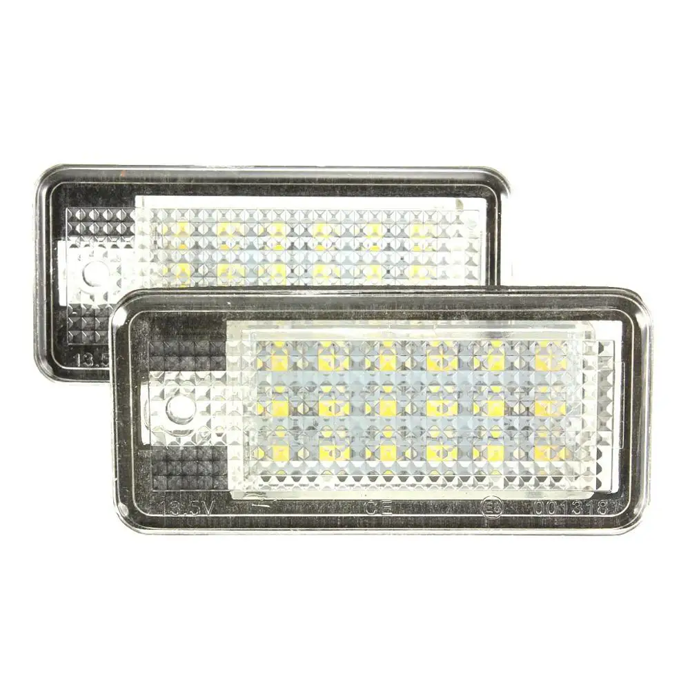 2-Pack 18-SMD без ошибок светодиодные номерные знаки для A3 S3 S4 RS4 A6 C5 S6 A8 C8 S8 Q7 |