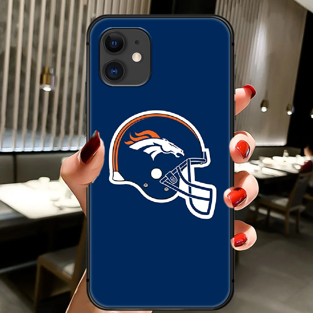 

Football Denver Bronco Rugby Phone Case Cover Hull For IPhone 5 5s se 2 6 6s 7 8 12 Mini Plus X XS XR 11 PRO MAX black Coque