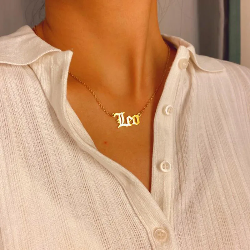 Новинка зодиакальные ожерелья из нержавеющей стали для женщин Рождественский