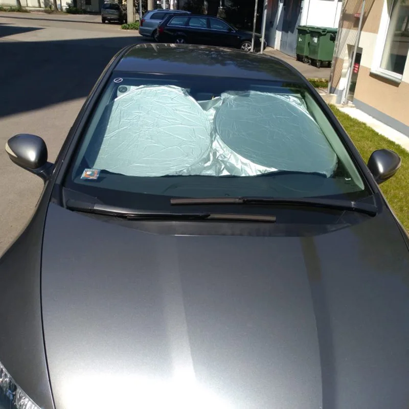 Солнцезащитная пленка на лобовое стекло автомобиля серебряное покрытие для