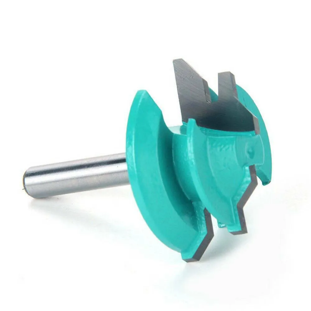 

45 Degree Lock Miter Router Bit 1/4\" Shank Tenon Chisel Cutter Woodworking Tool Woodworking Tenon Milling Cutter Tool Drilling