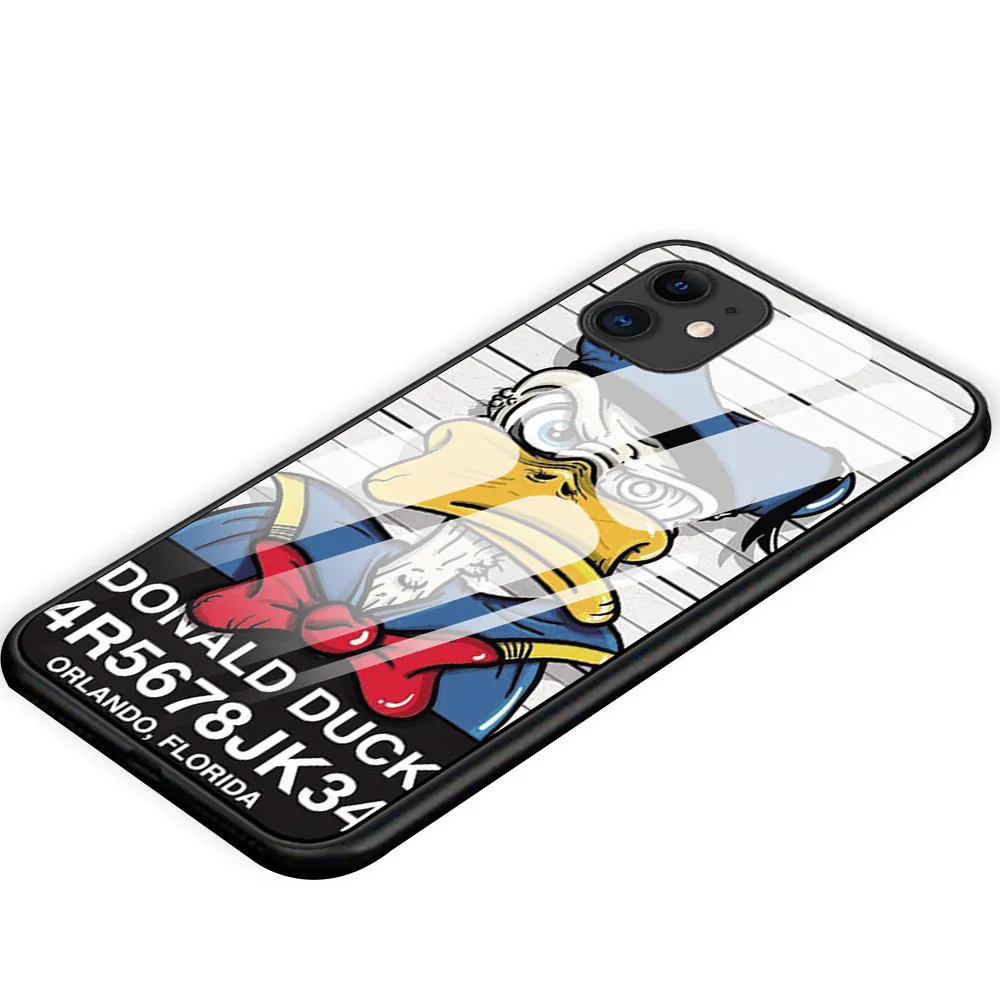 Funny Cartoon master criminal Cases For iphone 7 8 6 6S Plus Luxury Tempered Glass Phone cover 11 11Pro X XR XS MAX | Мобильные