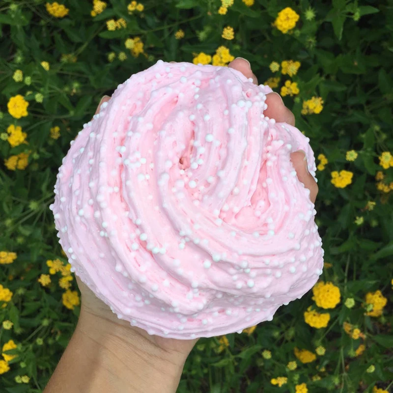 Большой шарик слайм наполнитель грязь добавление хлопка клей подвески для