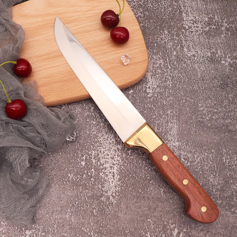 6 дюймовый кованый медный нож шеф повара для нарезки деревянной ручкой из