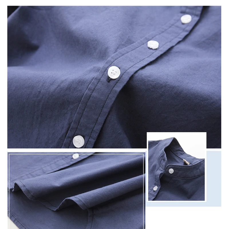 NoEnName_Null длинный рукав белый синий женские рубашки Оксфорд размера плюс новинка