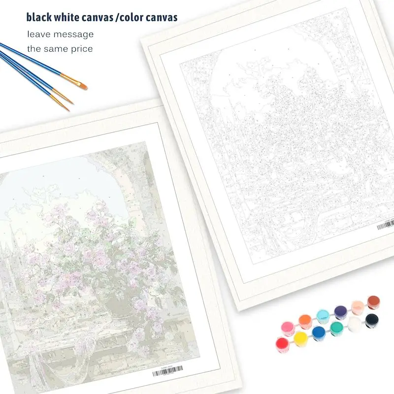 Картина по номерам на холсте пейзаж с рамкой - купить выгодной цене |