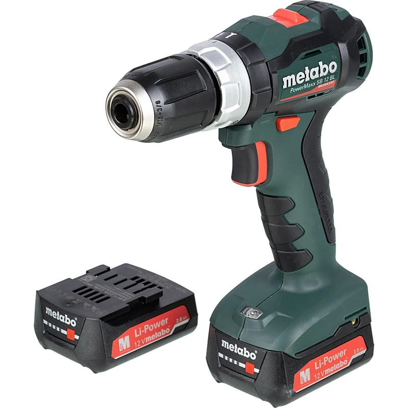 Дрель-шуруповерт METABO PowerMaxx SB 12 BL 2Ач с двумя аккумуляторами (601077500) | Инструменты