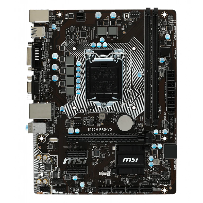 Материнская плата LGA 1151 MSI B150M PRO-VD Core i7/i5/i3 DDR4 2133 МГц PCI-E 3 0 VGA DVI Intel B150 игровая