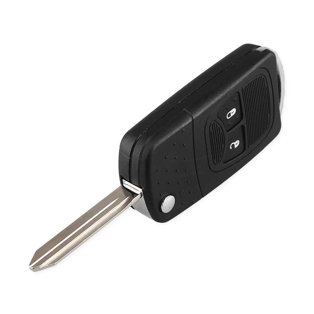 Dandkey 2 кнопки дистанционного складной ключ флип чехол для Chrysler Dodge Jeep Compass Wrangler Патриот модифицированный ключ