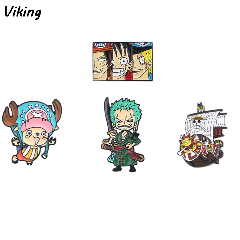 

20pcs/lot G1618 Anime Pins Metal Enamel Pins Brooch For Backpack Badge Clothes Pin Funny Hat Pin Gift