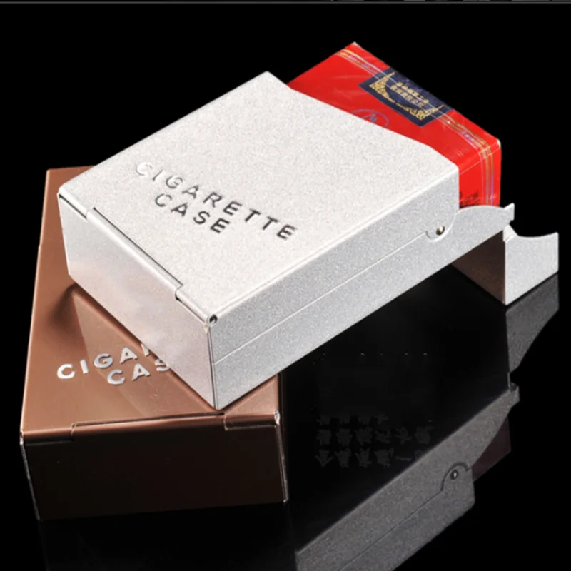 Чехол для сигарет металлический чехол алюминиевый держатель табака хранения