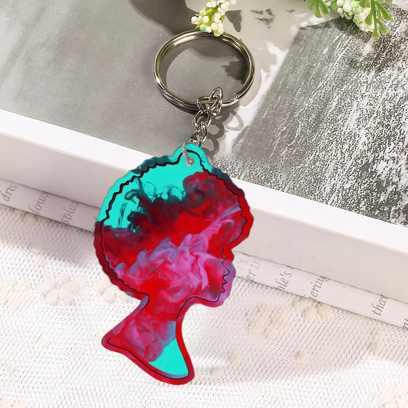 

Новинка, фигурки и миниатюры, Женский силиконовый Молд из смолы, брелок «сделай сам», брелок из ПВХ ручной работы, праздничные украшения