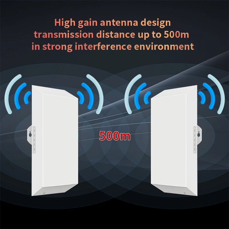 1 пара 2 4G 8dBi наружная точка CPE 500 м беспроводная доступа легкое для мониторинга