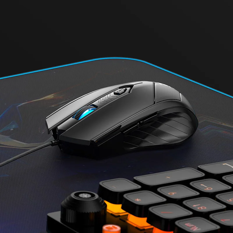 

Gaming Mouse Gamer 6 Button 2400 DPI Wired Ergonomic Mouse Led Mause Computer Mouse Silent USB PC Mice with Backlight for Laptop