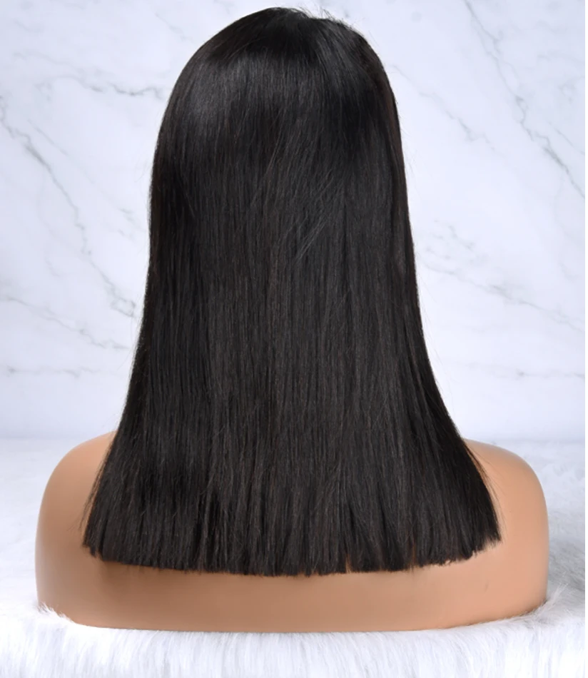 Прямые 13х4 парики на кружевном фронте с коротким Бобом кружевные передние