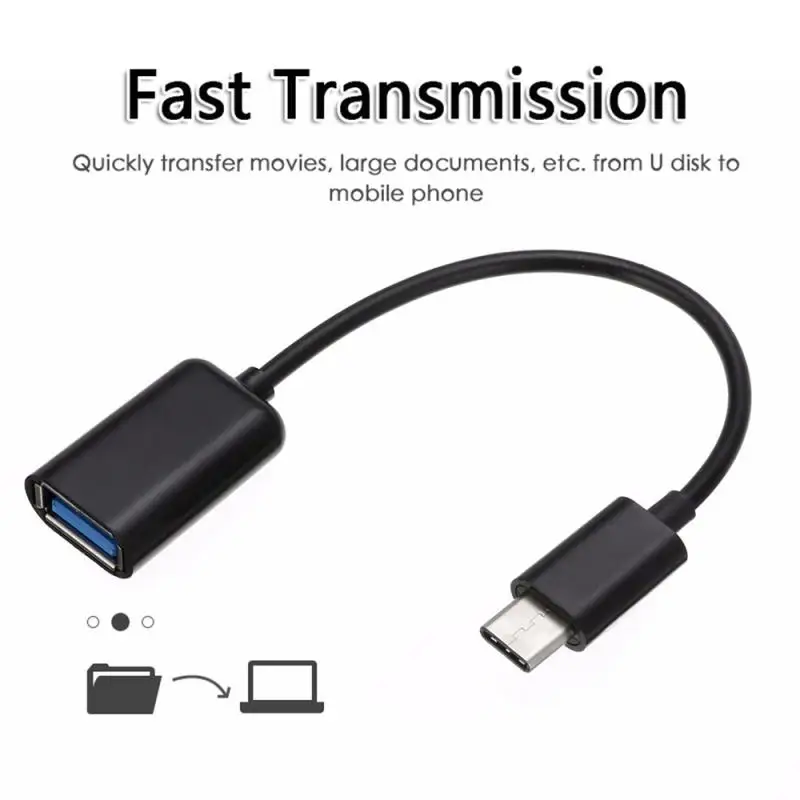 Кабель адаптер Type C OTG для Samsung S10 Xiaomi Mi 9 Huawei Android MacBook мышь геймпад планшетный ПК USB