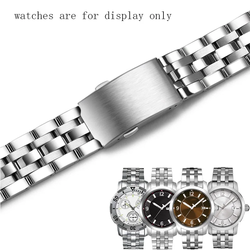 Ремешок сменный из нержавеющей стали для мужских наручных часов 19 мм | Наручные