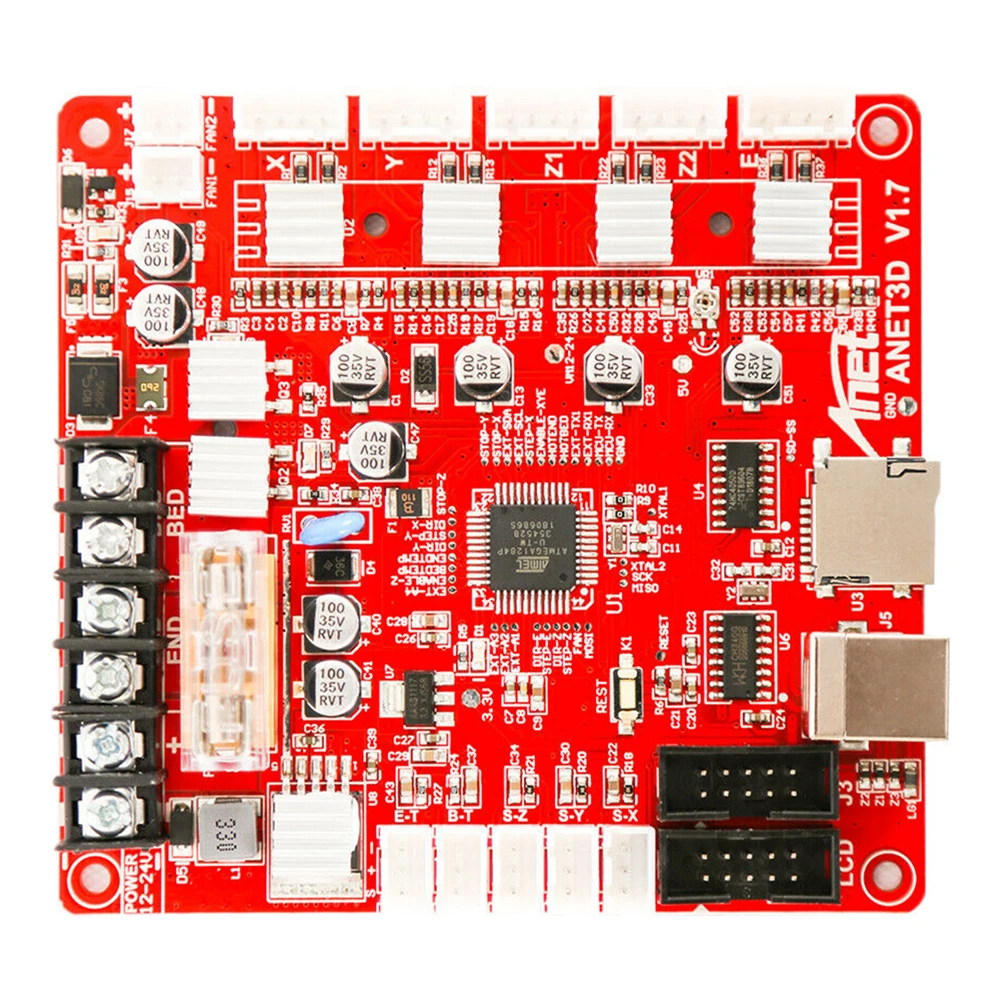 1Pc A1284-Base Control Board Mother Board Mainboard For Anet A8 DIY Self Assembly 3D Desktop Printer RepRap I3