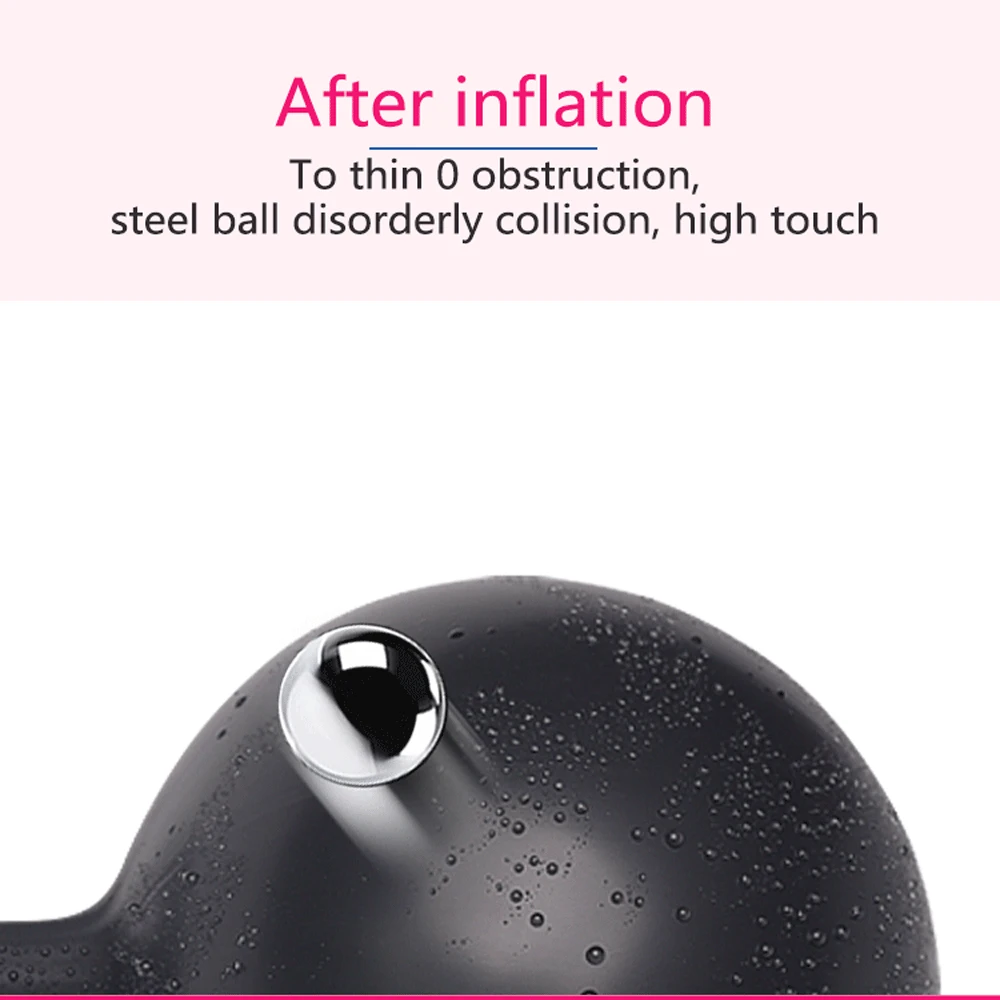 New Built-in Steel Ball Inflatable Anal Plug Butt Toy Vaginal anal Dilator Pump Dildo Gay Sex Toys for Women and Men | Красота и