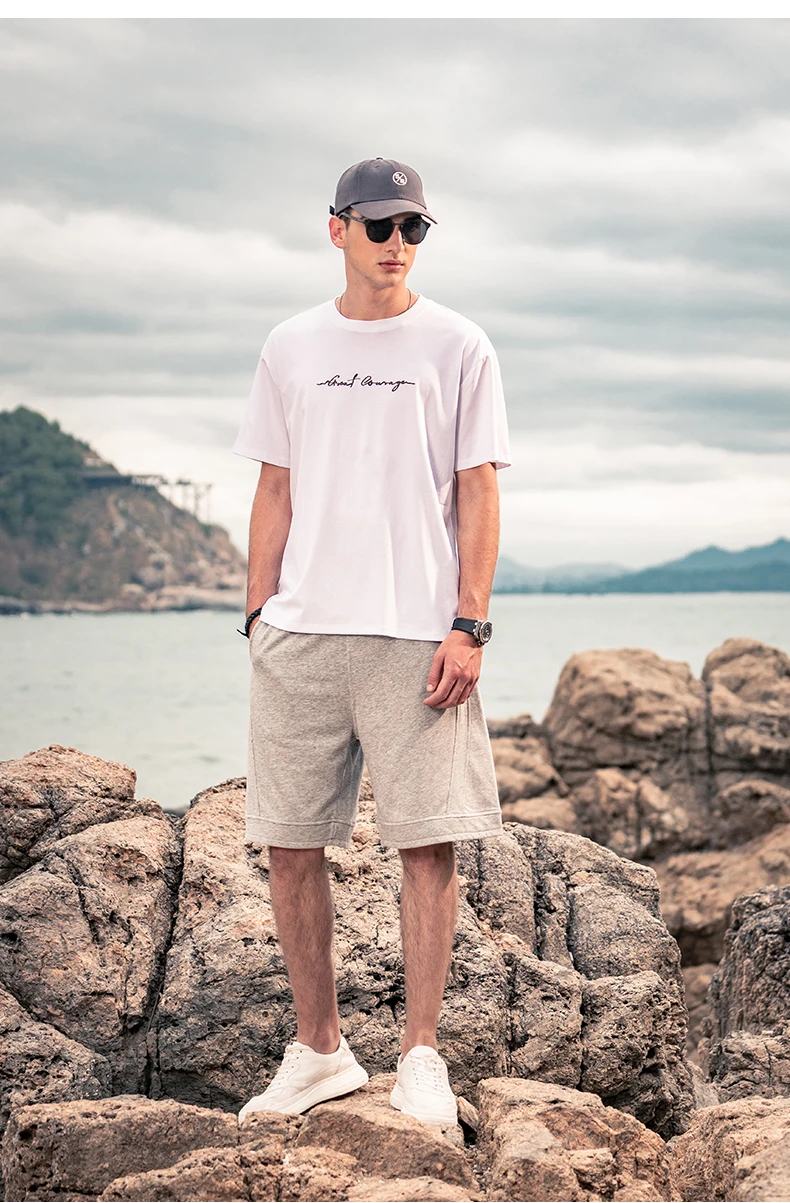 

YTX830 2021 new simple ins trend straight loose casual shorts