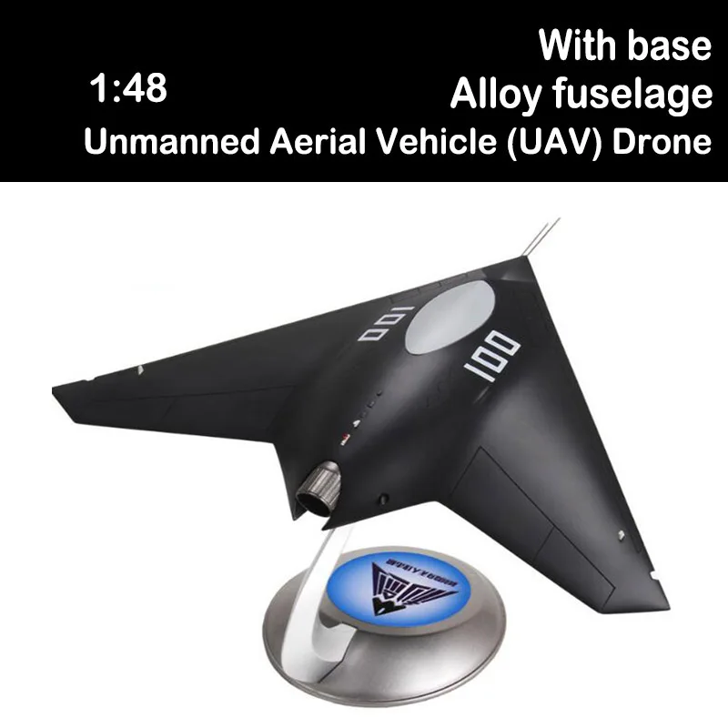 

1:48 Scale Unmanned Aerial Vehicle (UAV) Drone Fighter Airplane Plane Aircraft Model Toy Metal Alloy Military Model Adult Gifts