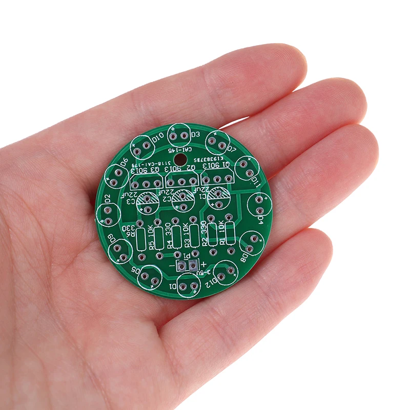 

DIY Electronic Kit Set LED Round Water Light Production Kit for Skill Training Soldering Practice Parts Lamp Accessory