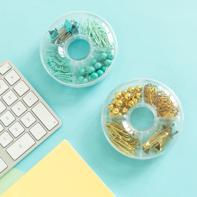 1 коробка металлические бумажные зажимы набор закладки кавайные канцелярские