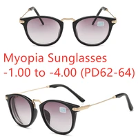 round women myopia sunglasses cat eye gradient lens mens eyewear anti blue light computer adult optical frames eyeglasses gafas